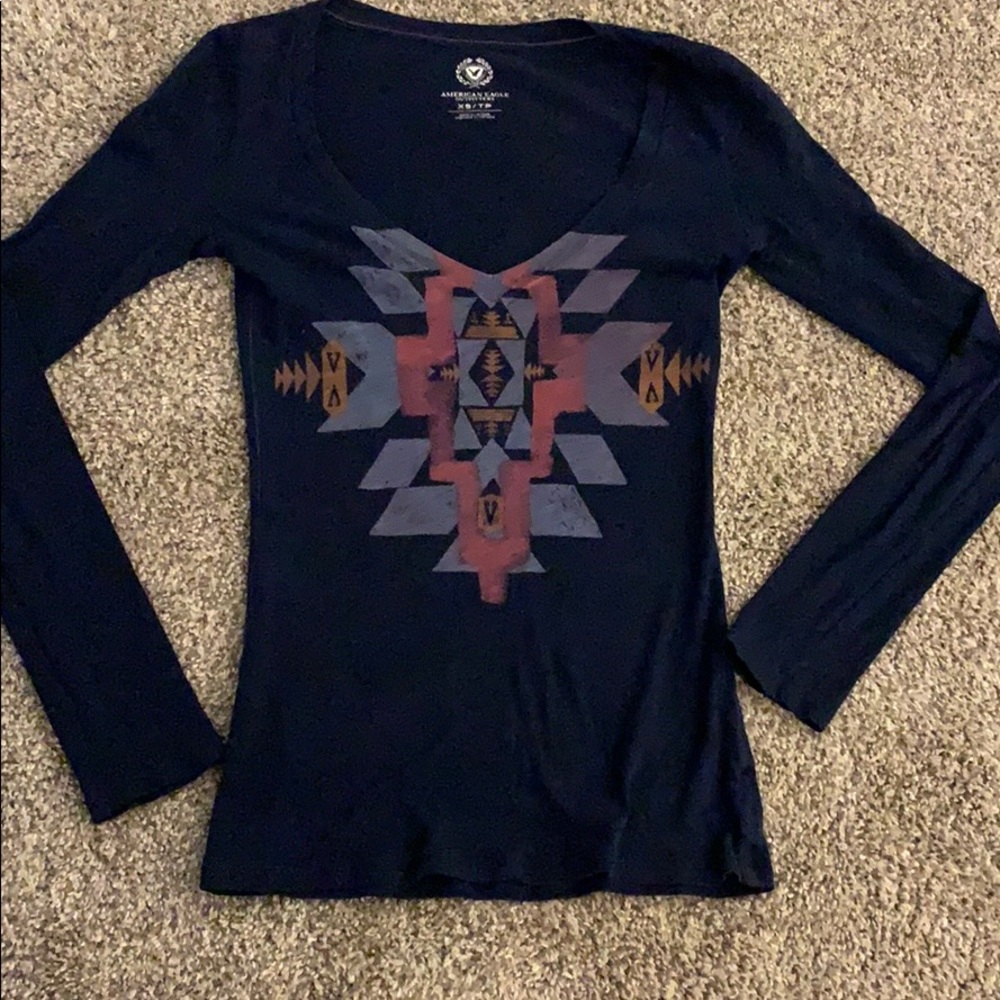 Long Sleeve Tribal Tee